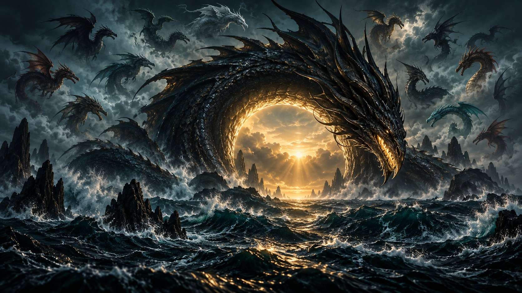 Capa de Sigilo do útero de Tiamat e seus filhos
